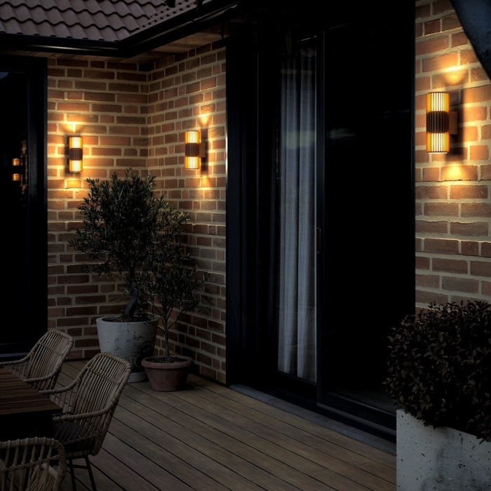 Nordlux Buitenlamp Aludra seaside 2 lichts wand bruin metallic