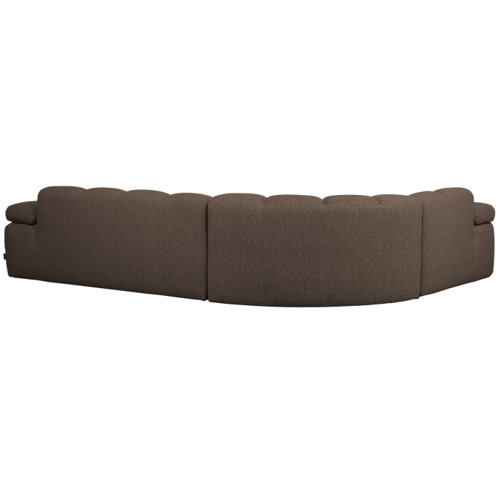 WOOOD Mojo Hoekbank Links - Bouclé - Bruin Melange - 74x310x230