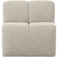WOOOD Mojo Eetbankje 84cm Met Rugleuning - Bouclé - Beige Melange