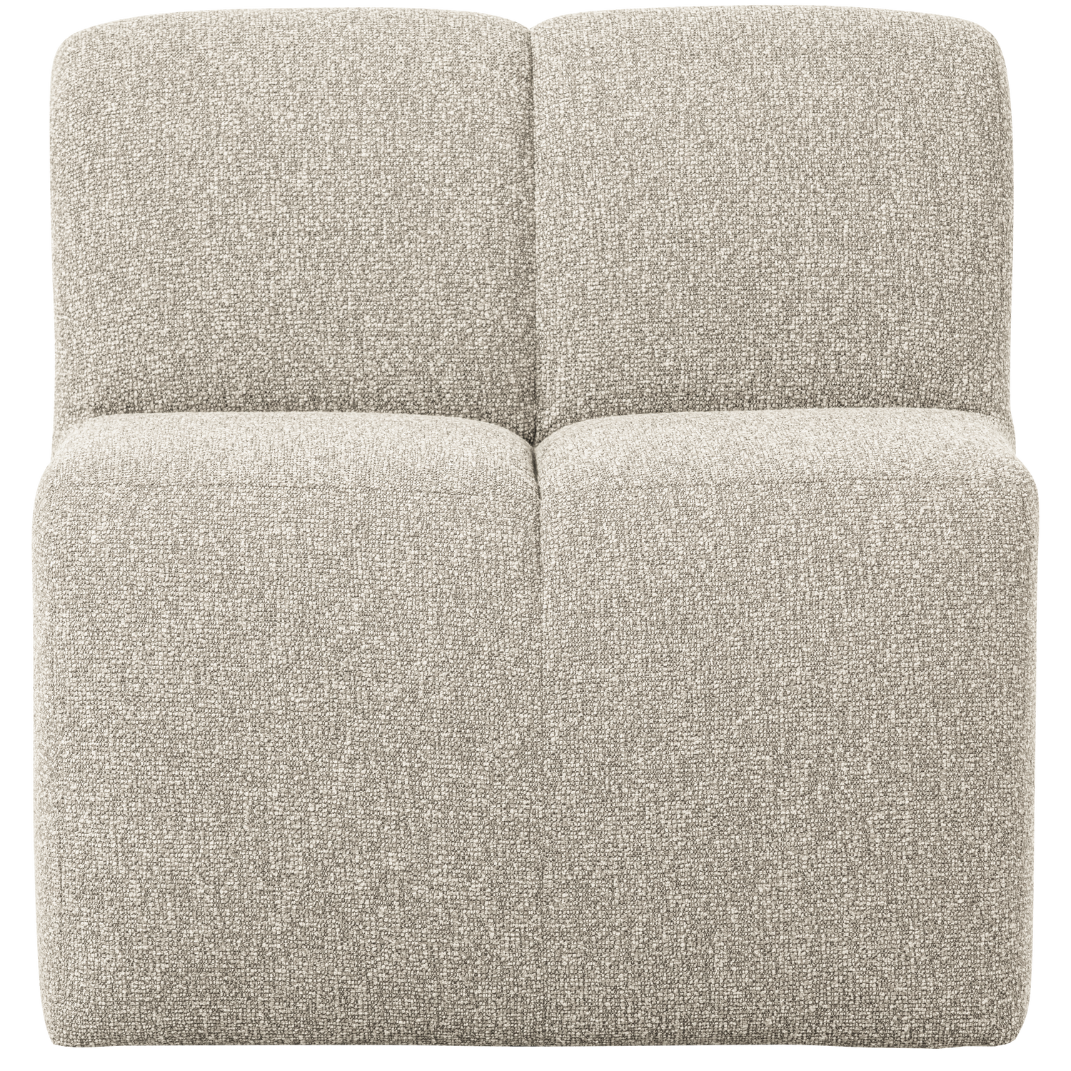 WOOOD Mojo Eetbankje 84cm Met Rugleuning - Bouclé - Beige Melange