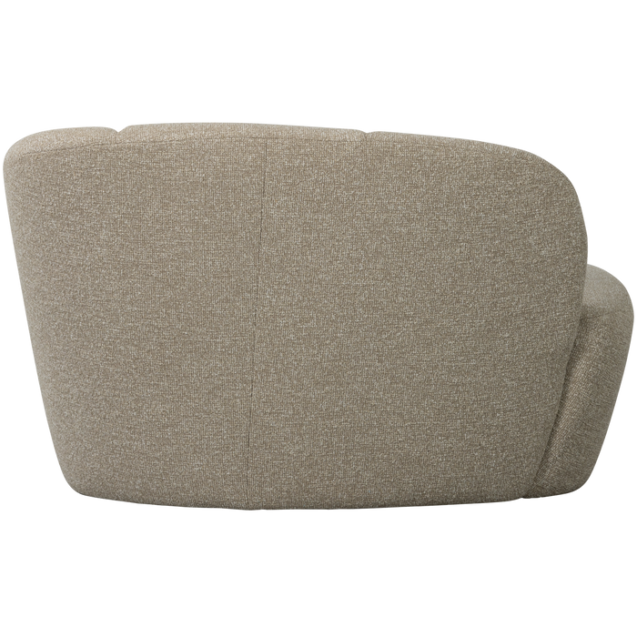 WOOOD Mojo 2-Zits Bankje Rechts - Bouclé - Beige Melange - 73x112x77