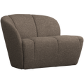 WOOOD Mojo 2-Zits Bankje Links - Bouclé - Bruin Melange - 73x112x77
