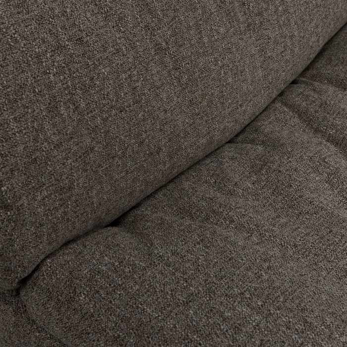 WOOOD Baggy Hoekbank Rechts - Geweven Stof - Warmgrijs Melange