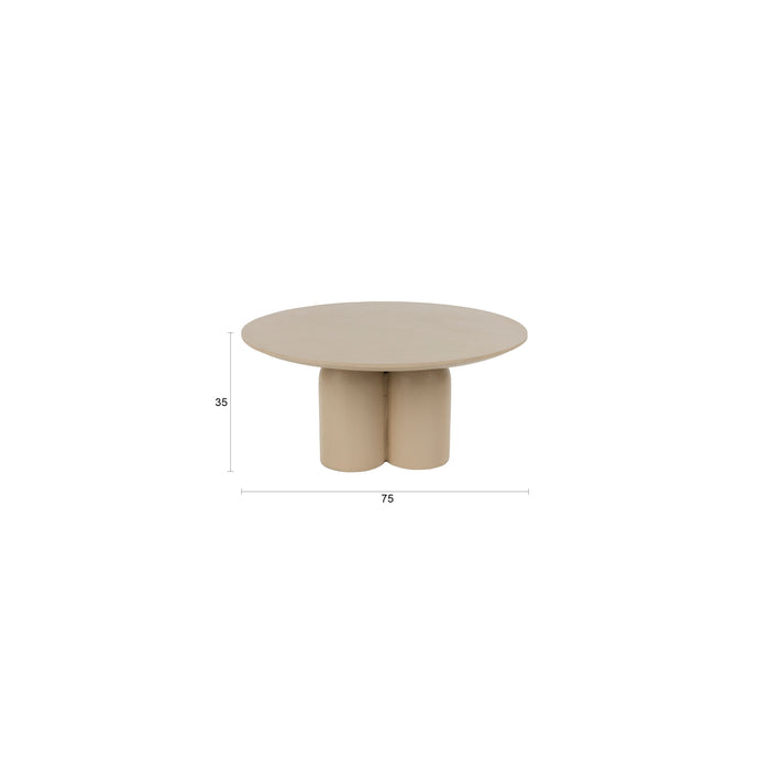 Housecraft Living Ces Salontafel Rond 75 cm Beige