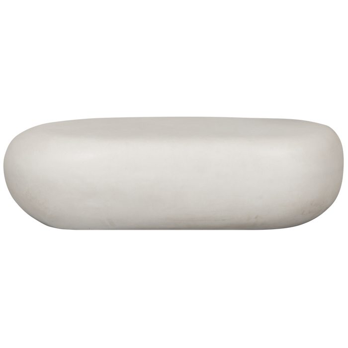 Vtwonen Pebble Salontafel - Betonlook - Wit - 28x100x43
