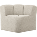WOOOD Mojo Eetbankje Hoek Met Rugleuning - Bouclé - Beige Melange