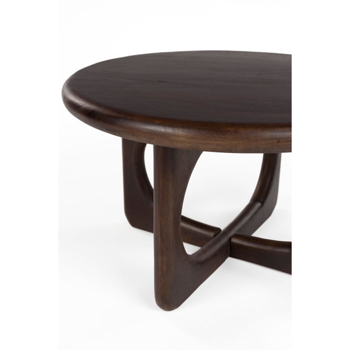 Housecraft Living Jani Salontafel Rond 60 cm Mangohout Bruin donker