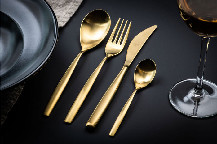Mepra Bestekset Stiria Goud - Gematteerd - RVS - 24- delig