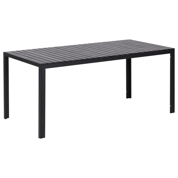 Beliani - NARDO - Tuinset voor 6 - Zwart|Zwart - Kunsthout