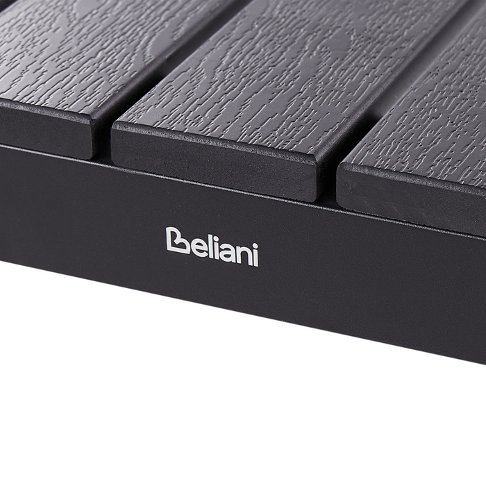 Beliani - NARDO - Tuinset voor 6 - Zwart|Zwart - Kunsthout