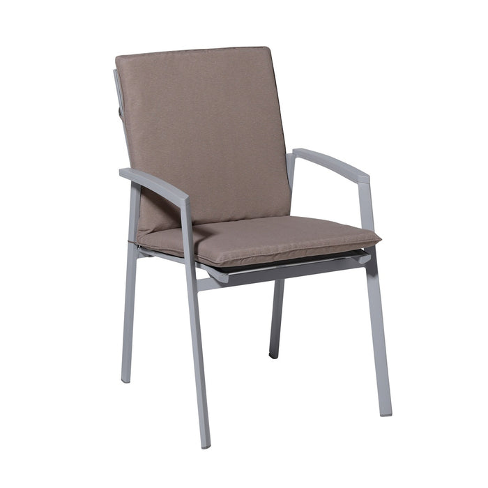 Madison -  Stapelstoelkussen Panama taupe - Ca. 97x49 cm - Set van 4