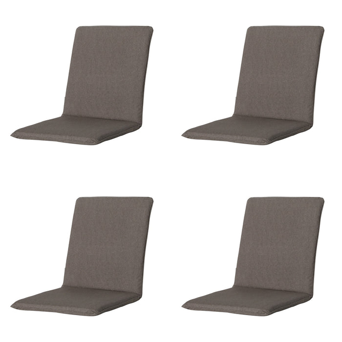 Madison -  Stapelstoelkussen Oxford taupe - Ca. 97x49 cm - Set van 4