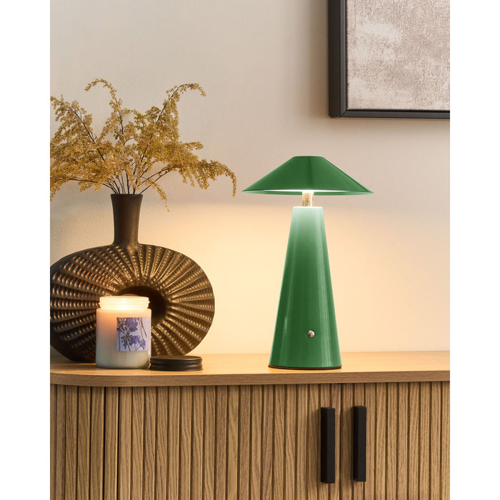 Beliani - APAYAO - Tafellamp - Groen - IJzer