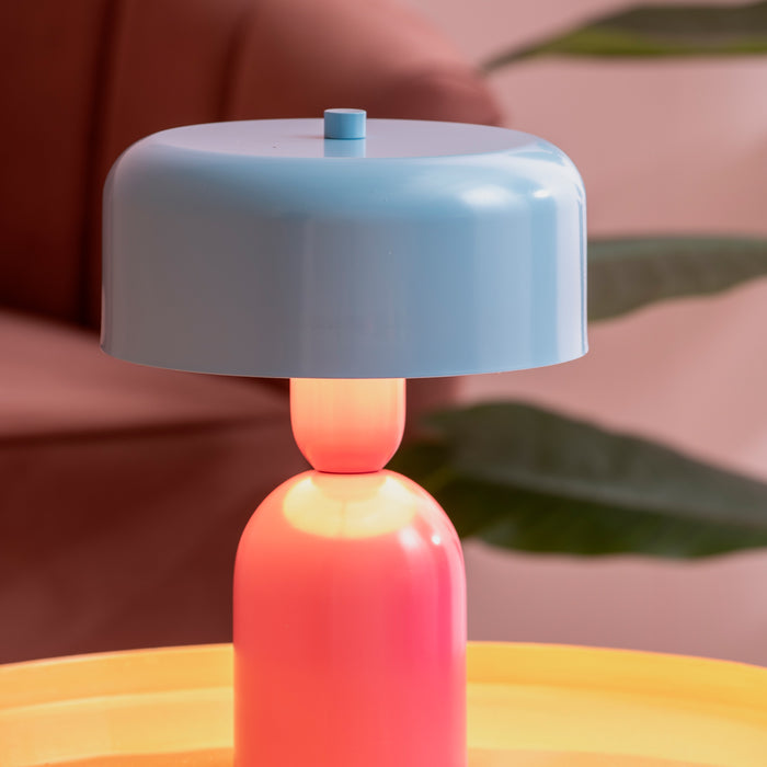 Leitmotiv - Tafellamp Double Funky - Bright pink & soft blue