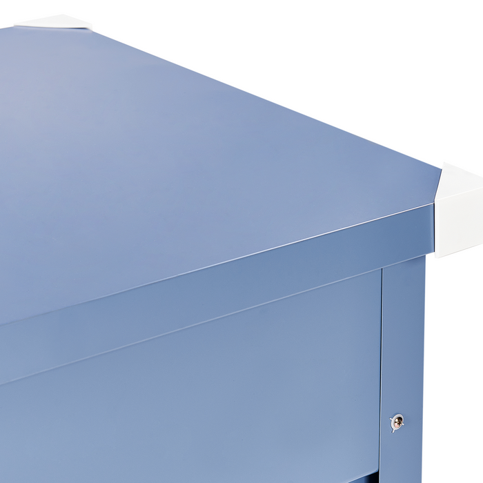 Beliani - CEBROSA - Kussenbox - Blauw - 600 l - Staal