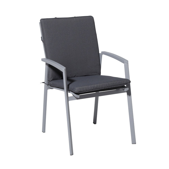Madison -  Stapelstoelkussen Panama grey - Ca. 97x49 cm - Set van 4