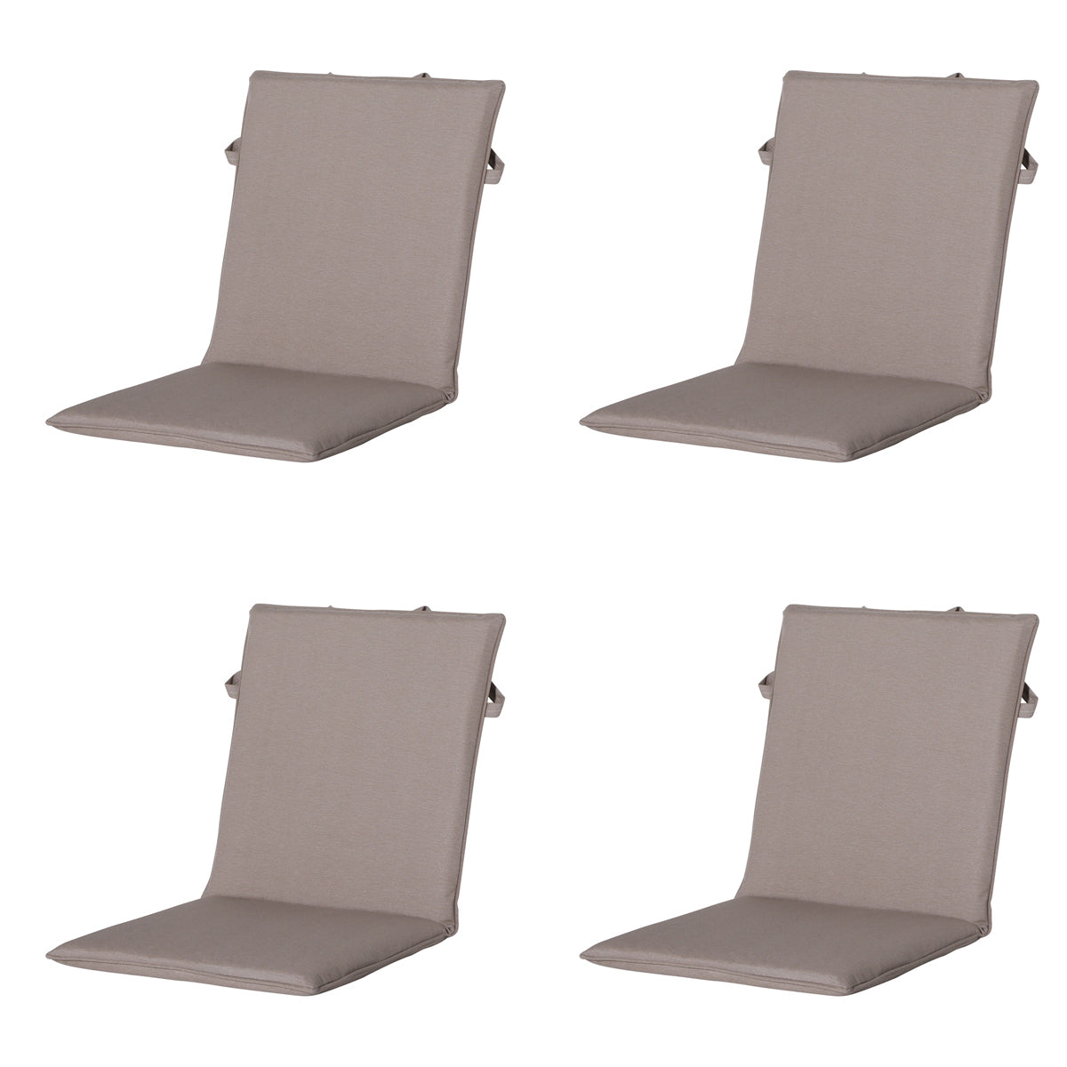 Madison -  Stapelstoelkussen Panama taupe - Ca. 97x49 cm - Set van 4