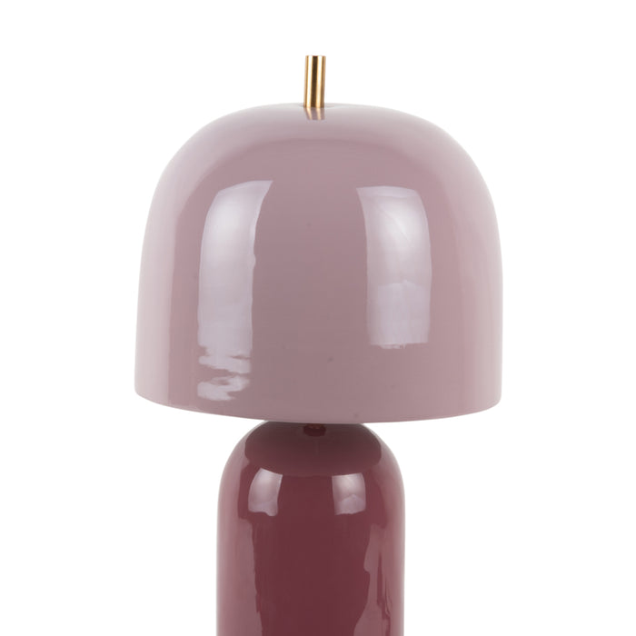 Leitmotiv - Tafellamp Rico - Dark mauve & soft lavender