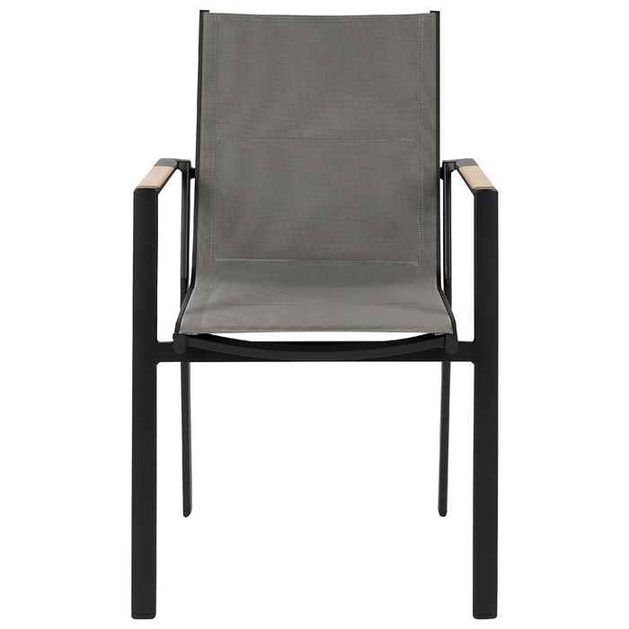 Beliani - MALETTO|BUSSETO - Tuinset voor 4 - Zwart - Aluminium