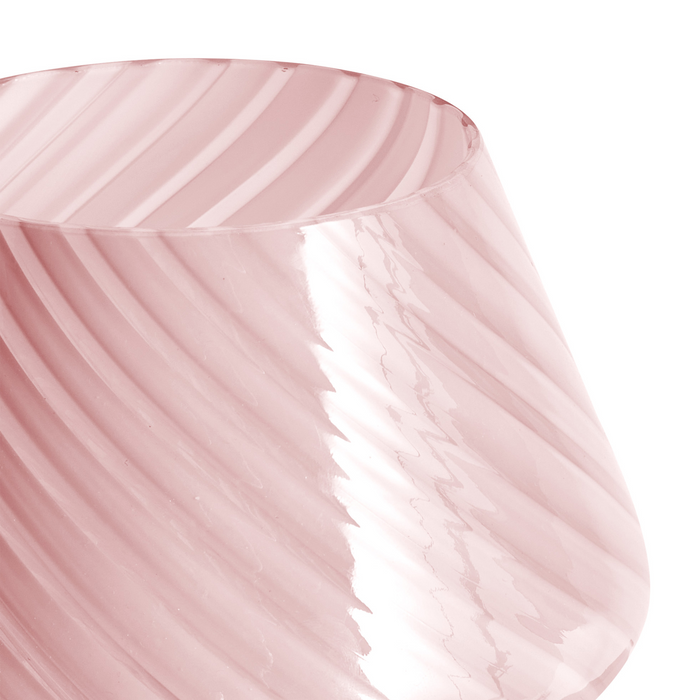 Beliani - LOBO - Tafellamp - Roze - Glas