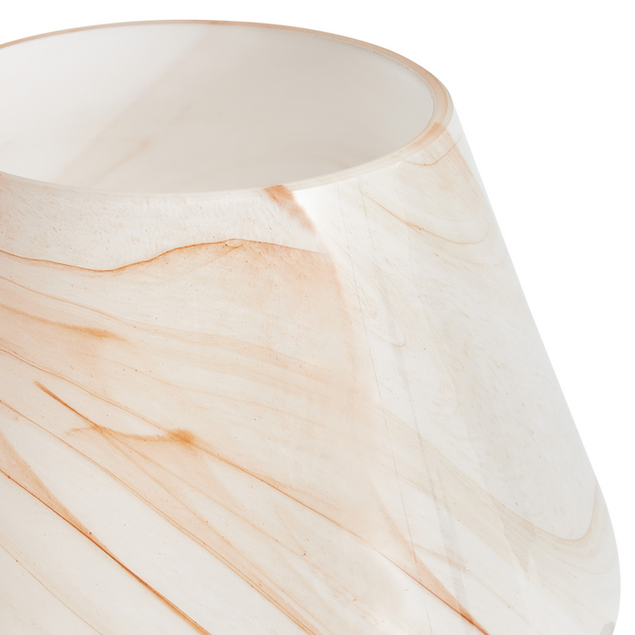 Beliani - LOBO - Tafellamp - Beige - Glas