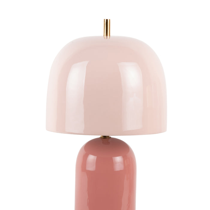 Leitmotiv - Tafellamp Rico - Tan rose & soft pink