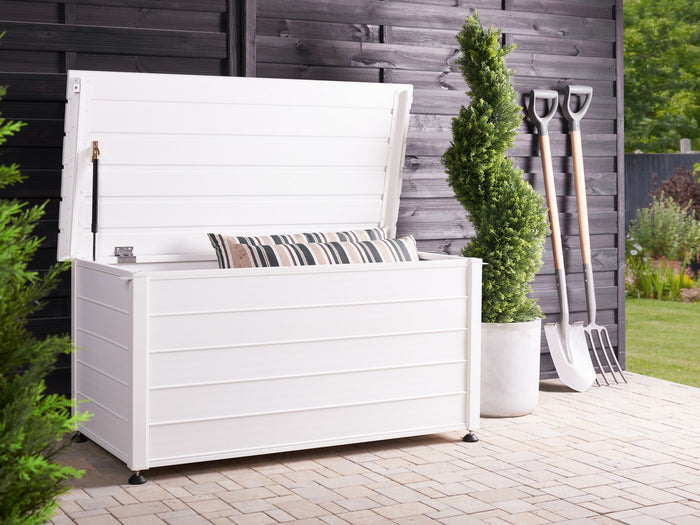 Beliani - CAMPALTO - Kussenbox - Wit - 123 x 60 cm - Aluminium