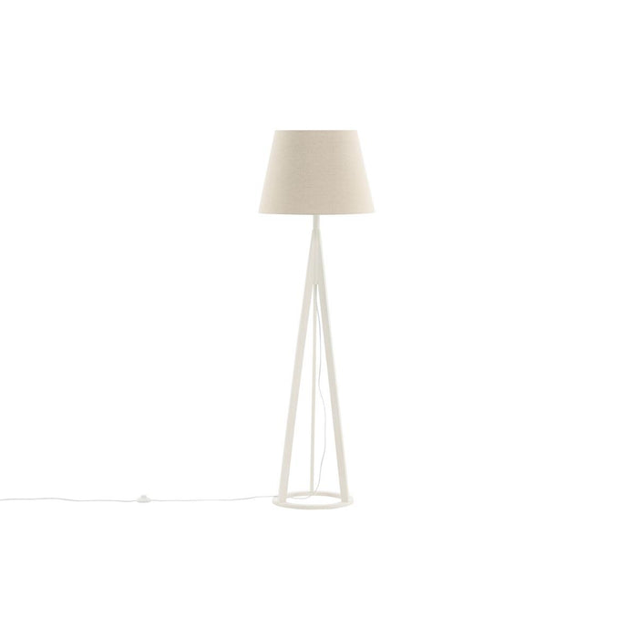 Svea - Nala vloerlamp - 160 cm - linnen - wit