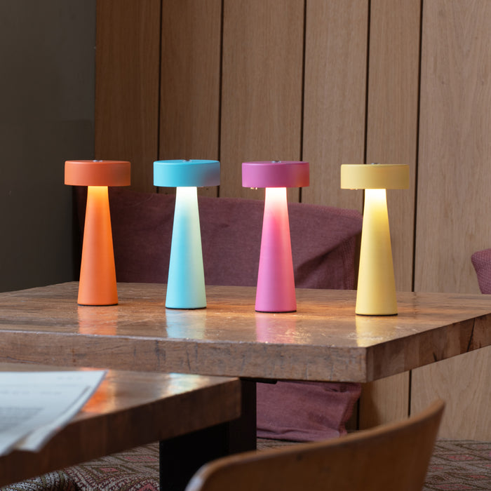 Leitmotiv - Tafellamp Mini LED Ring - Turquoise blue