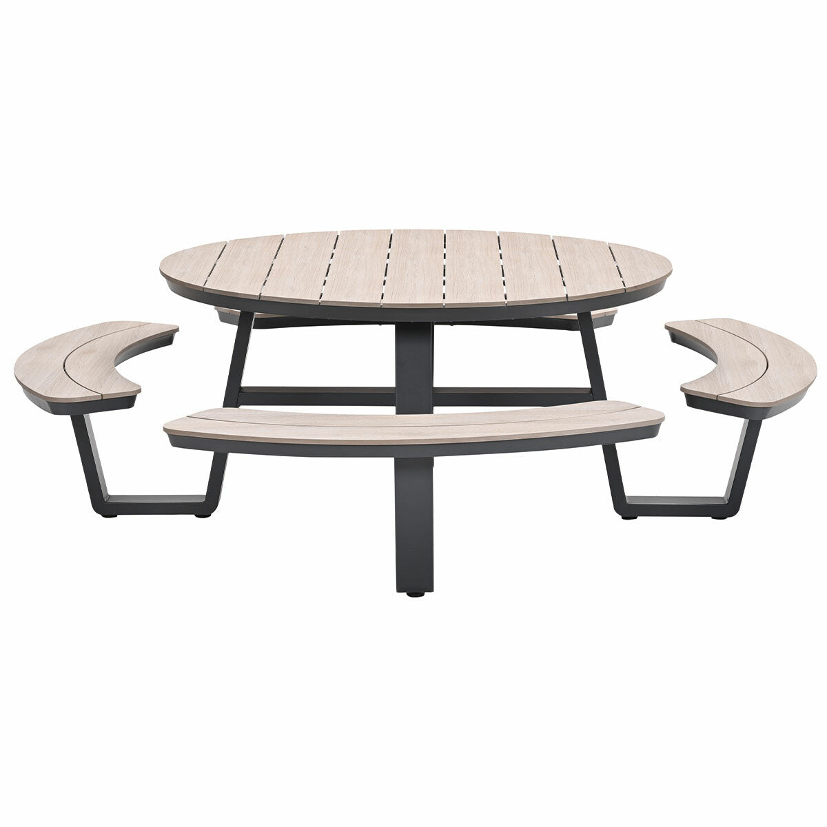 Garden Impressions Sarria picknick set Ø148 x 75 - donker grijs