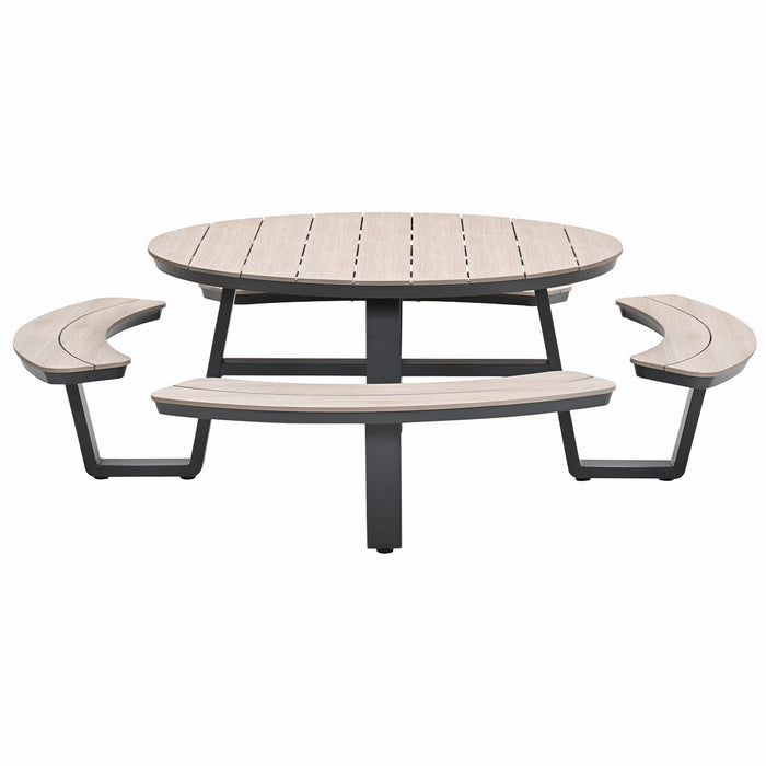 Garden Impressions Sarria picknick set Ø148 x 75 - donker grijs