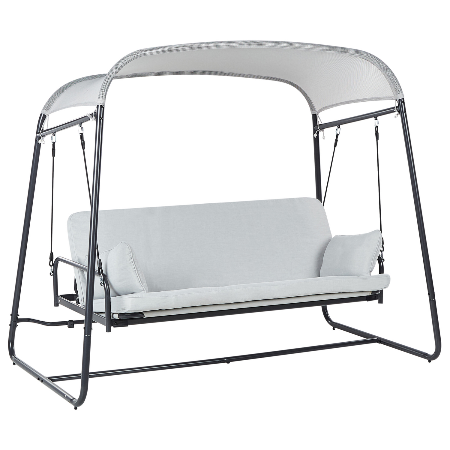 Beliani - MARSCIANO - Schommelbank - Lichtgrijs - Staal