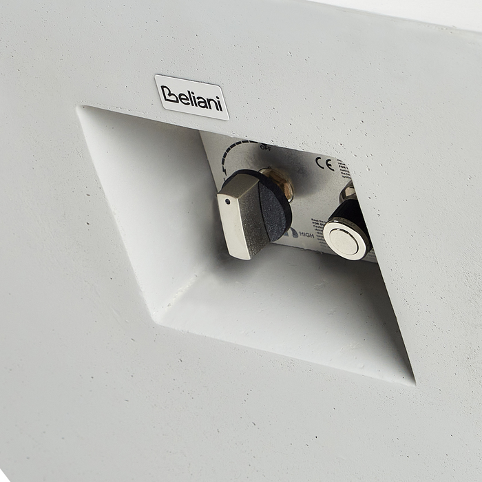 Beliani - KATMAI - Vuurkorf - Lichtgrijs - Glasvezelbeton