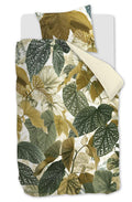 Beddinghouse Begonia  dekbedovertrek - 140x200|220 - Olijfgroen