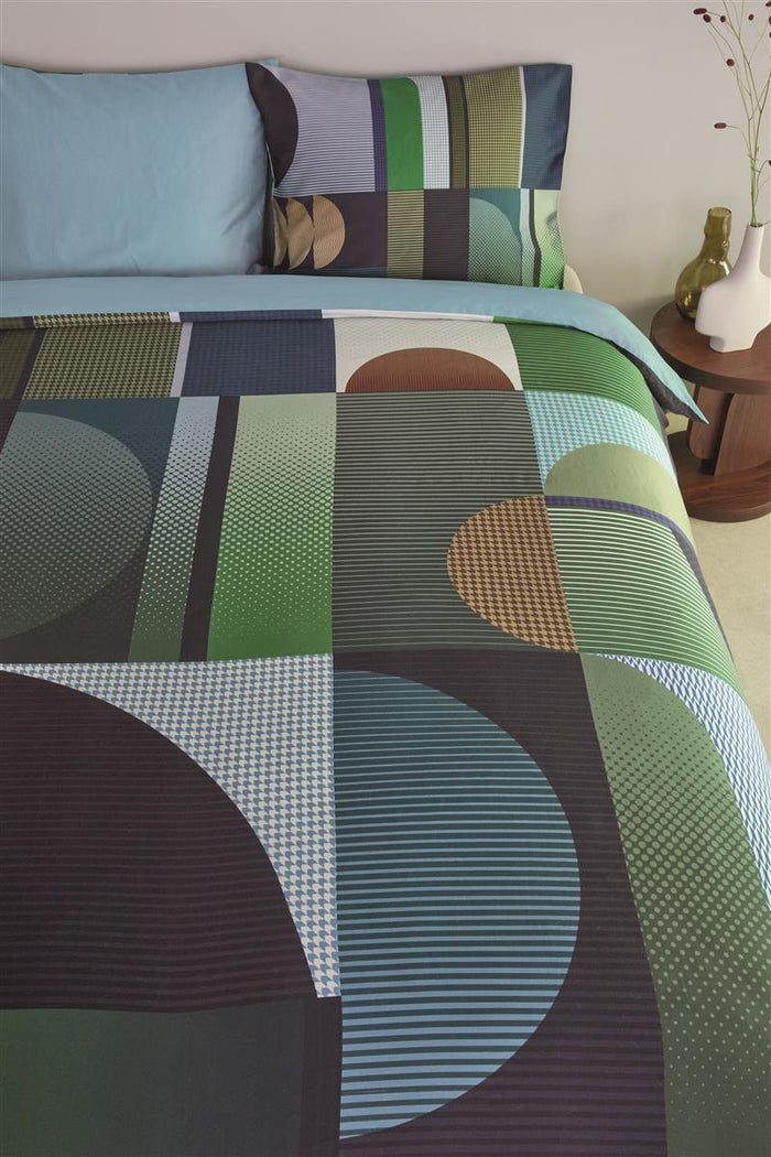 Kardol Utopia  dekbedovertrek - 260x200|220 - Blauw Groen