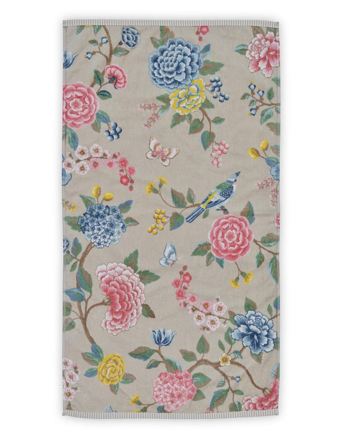 Pip Studio Good Evening - Douchehanddoek - Khaki - 55x100 cm