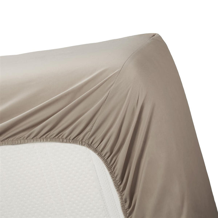 Ambiante Katoen - Splittopper Hoeslaken - 140x200 - Taupe