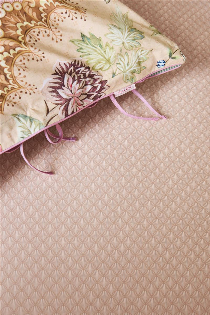 Pip Studio Percale katoen - Hoeslaken - 160x200 - Koraalrood