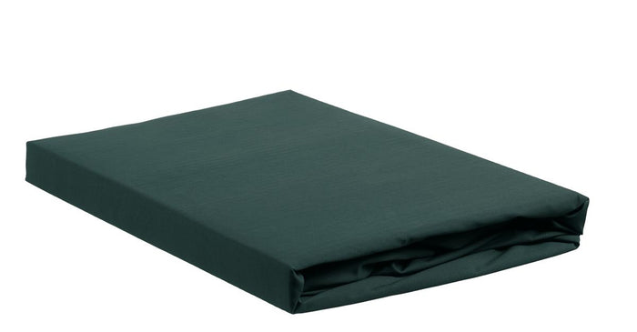 Ambiante Katoen - Hoeslaken - 140x220 - Donker Groen