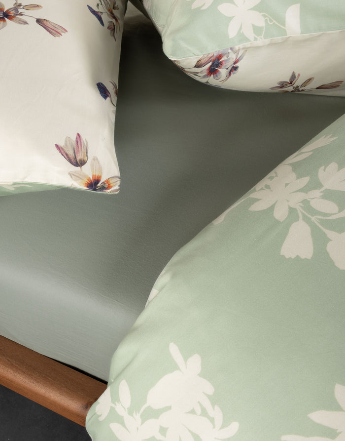 Essenza Fiora Dekbedovertrek 140 x 200|220 cm - Vanille