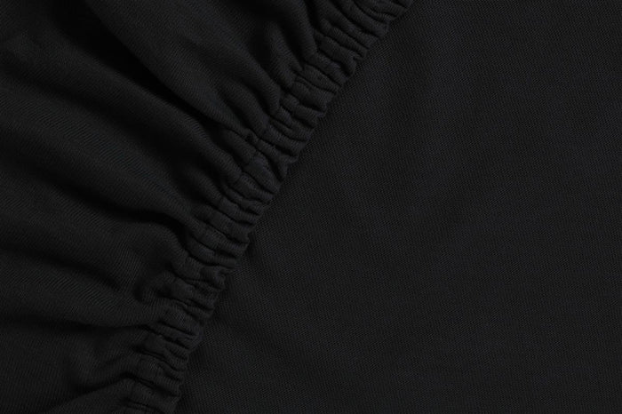 Ambiante Jersey - Topper Hoeslaken - 200x200|210 - Zwart