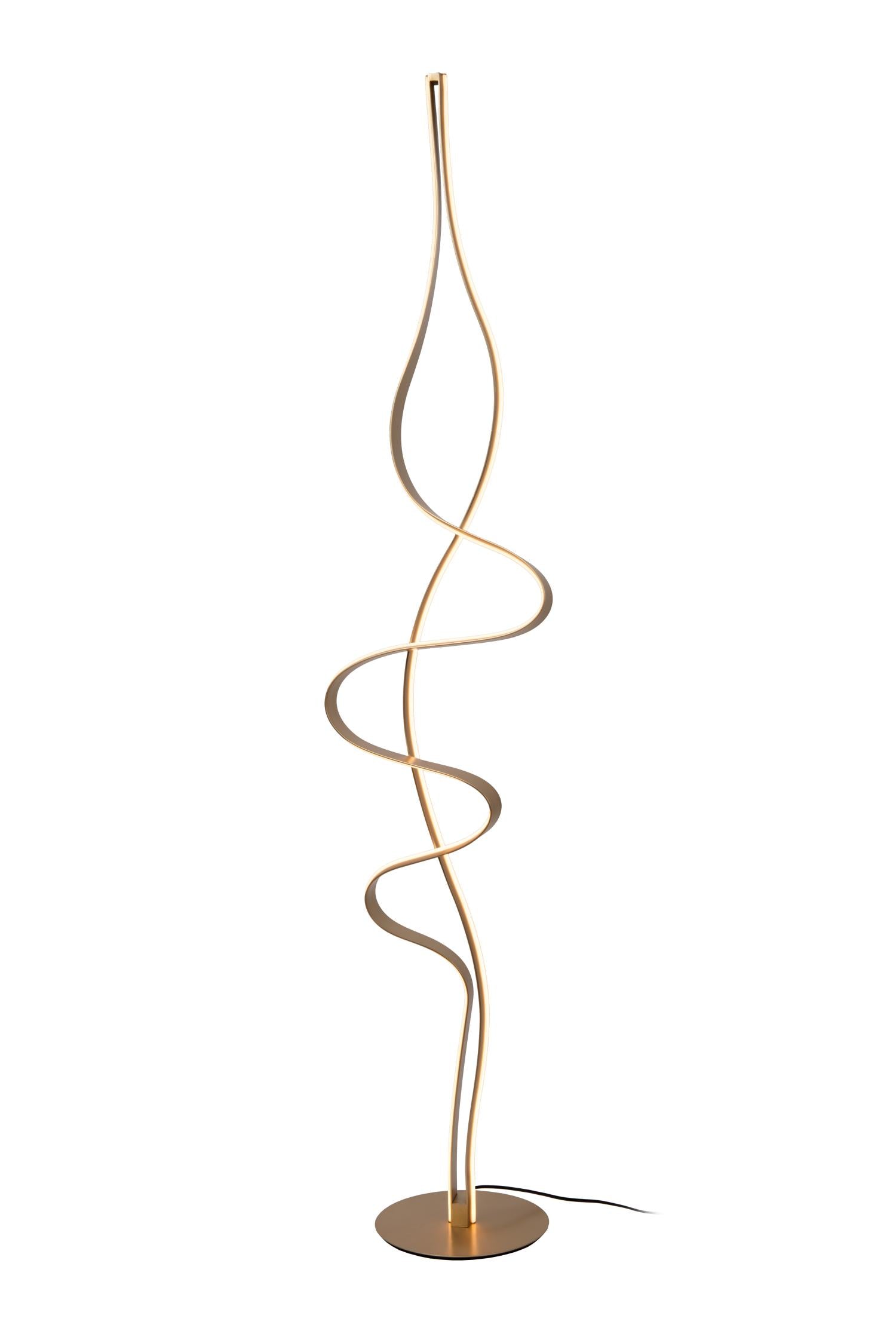 Lucide Premium LAMBADA Vloerlamp - Mat Goud | Messing