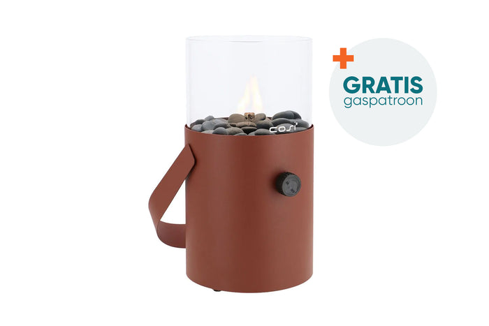 Cosiscoop terra brown - Original - gaslantaarn met gaspatroon