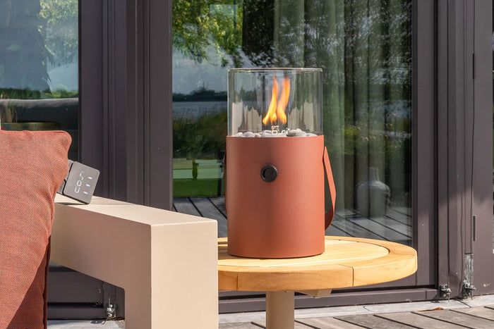 Cosiscoop terra brown - Original - gaslantaarn met gaspatroon