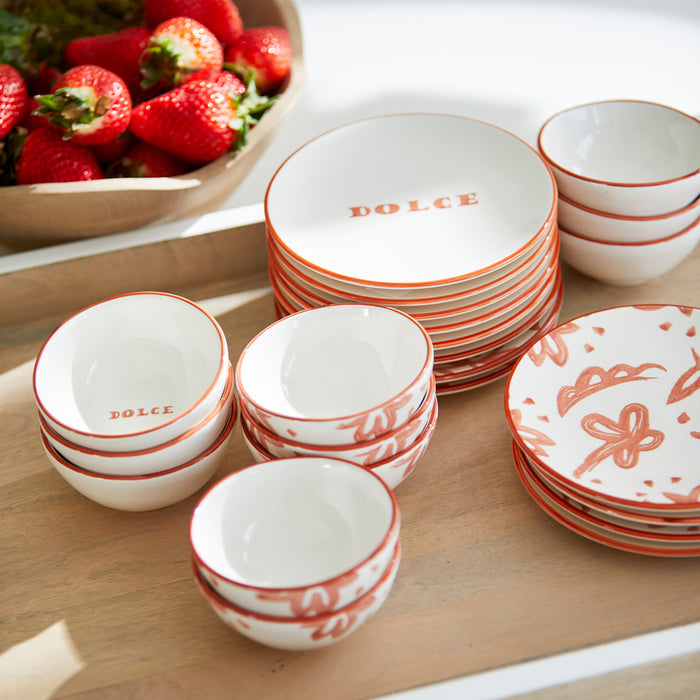 Riviera Maison Dipschaaltjes Rood - Bella Flowers Schaaltje