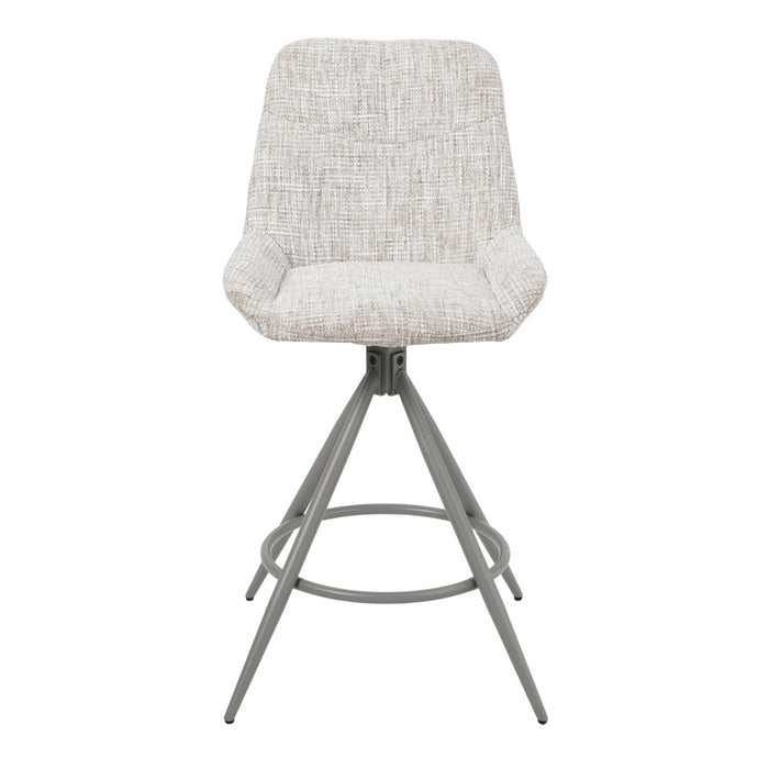 DÉJA Living - Barkruk Beige Draaibaar - Zithoogte 67cm - Senna - Set van 2