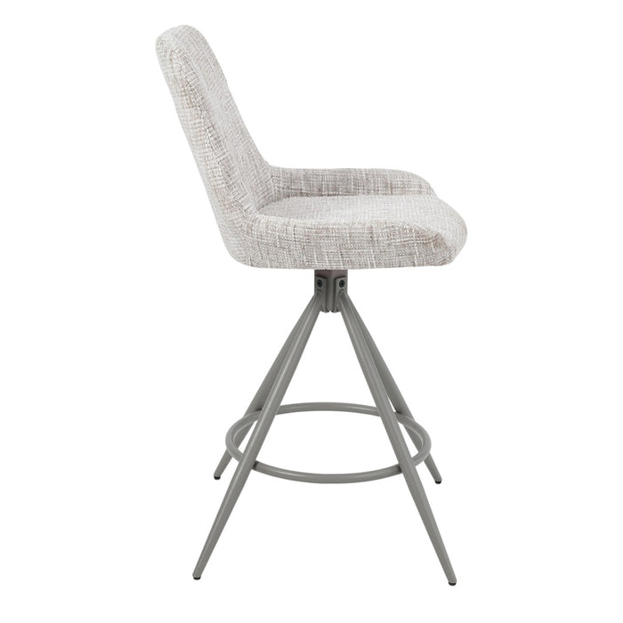 DÉJA Living - Barkruk Beige Draaibaar - Zithoogte 67cm - Senna - Set van 2