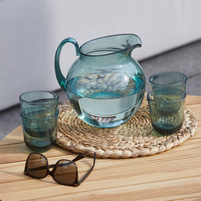 Riviera Maison Waterglas Groen - Amaro Drinkglas set van 4 - Kunststof