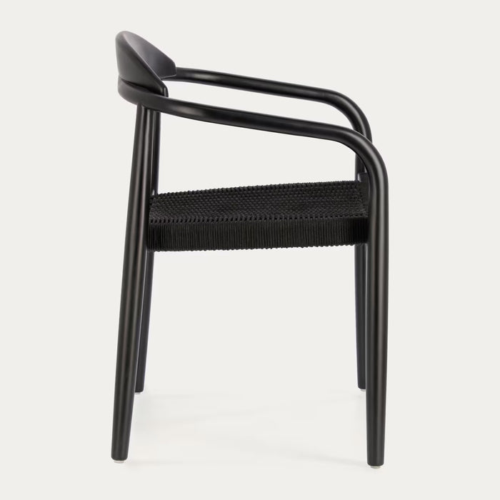 Kave Home Nina Dinerstoel - Zwart / Zwart
