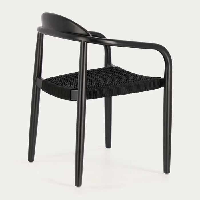 Kave Home Nina Dinerstoel - Zwart / Zwart